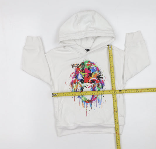 Boys UK Size 4 Years NEXT White Pullover Hoodie