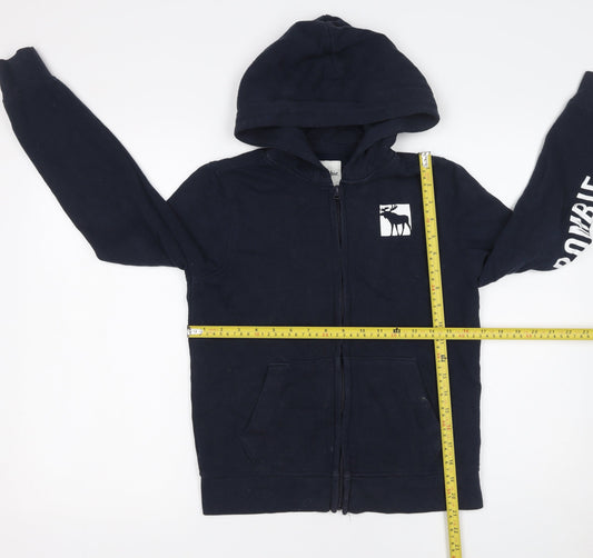Boys UK Size 11-12 Years abercrombie kids Black Full Zip Hoodie
