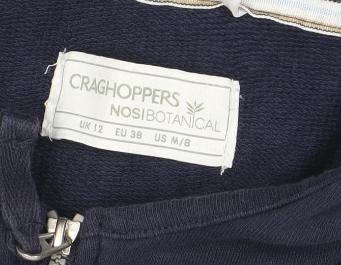 Womens UK Size 12 Craghoppers Blue Full Zip Hoodie
