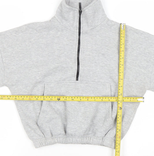 Womens UK Size S PRETTYLITTLETHING Grey Pullover Sweatshirt