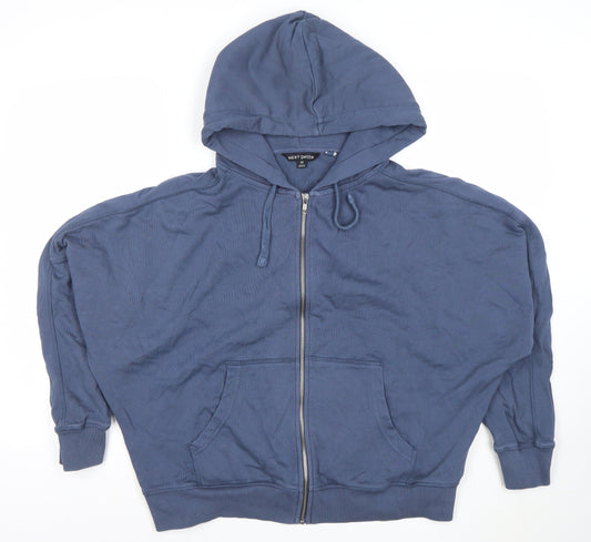 Womens UK Size M NEXT Blue Full Zip Hoodie