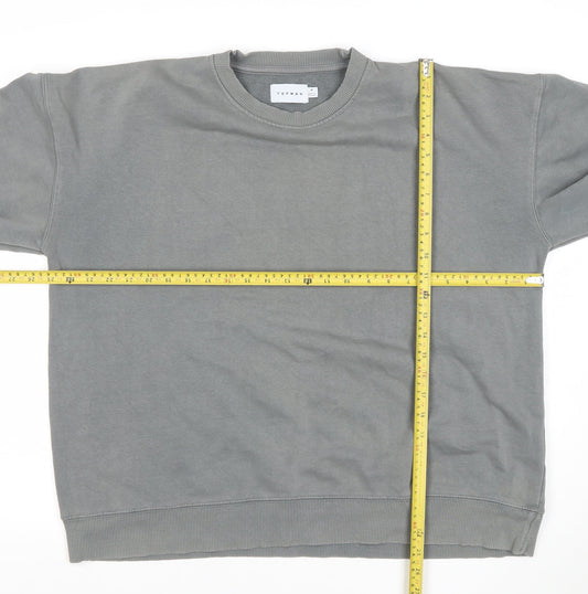 Mens UK Size M Topman Grey Pullover Sweatshirt