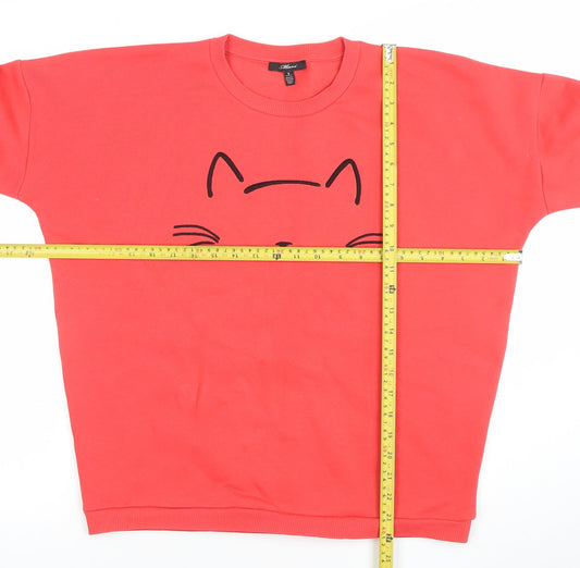 Womens UK Size S Mavi Red Pullover Sweatshirt