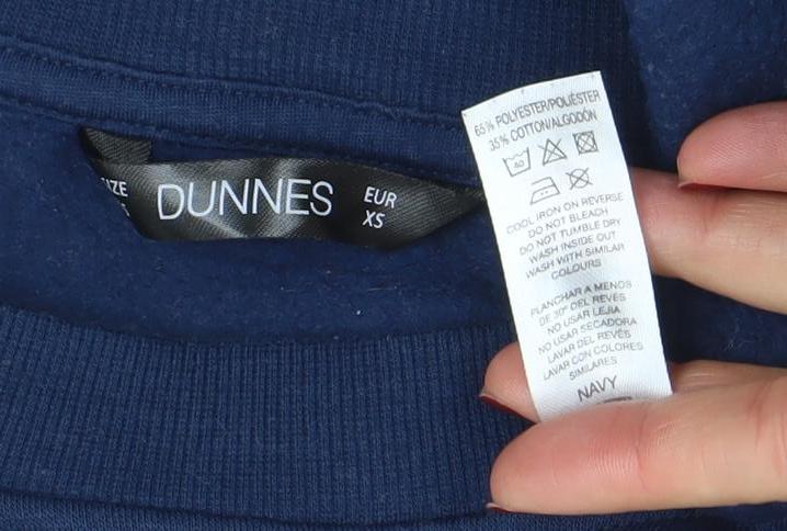 Womens UK Size XS Dunnes Blue Pullover Sweatshirt