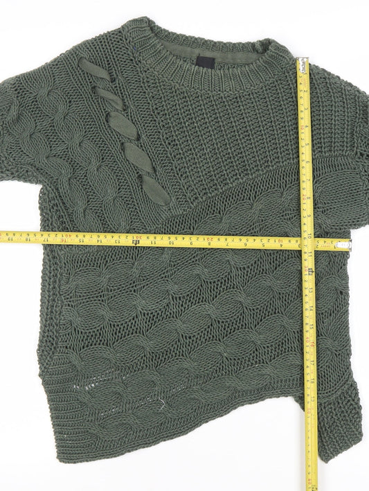 Womens UK Size 6 River Island Green Pullover Jumper