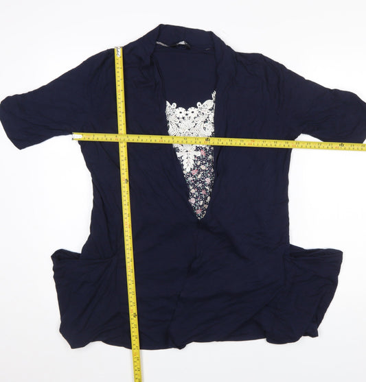 Womens UK Size 18 Dunnes Blue Tunic Blouse