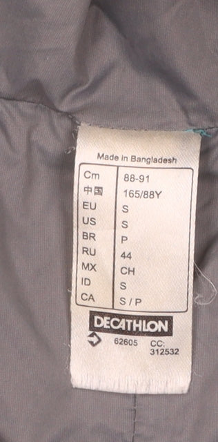 Womens UK Size S DECATHLON Blue Puffer Jacket