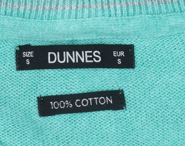 Mens UK Size S Dunnes Green Pullover Jumper