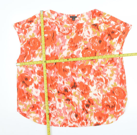 Womens UK Size 2XL Ann Taylor Multicoloured Tunic Blouse