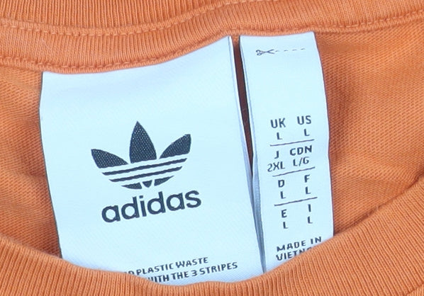 Mens UK Size 2XL adidas Orange T-Shirt