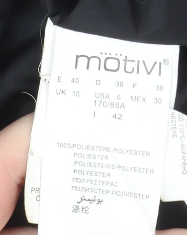 Womens UK Size 10 MOTIVI Black Puffer Jacket