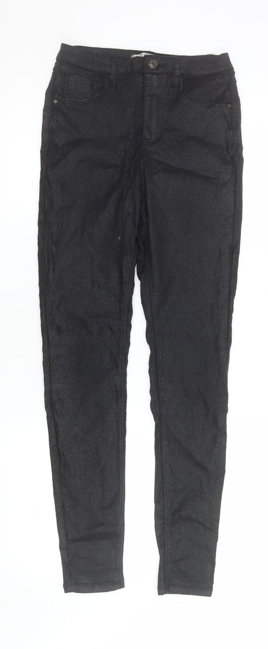 Womens UK Size 6 Denim Co Slim Fit Jegging Black Trousers