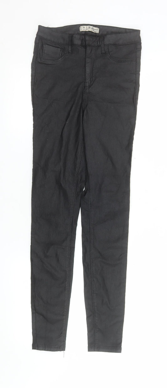 Womens UK Size 6 Denim Co Slim Fit Jegging Black Trousers