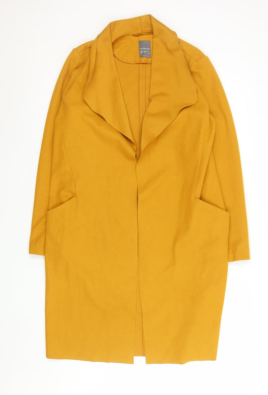 Womens UK Size 8 Primark Yellow Overcoat