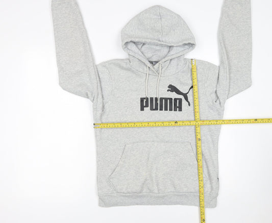 Womens UK Size 12 PUMA Grey Pullover Hoodie