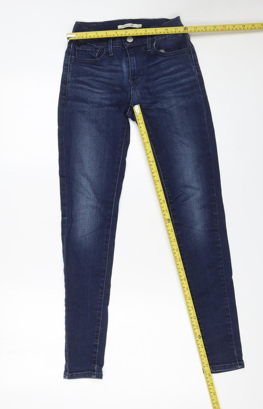 Womens UK Size 4 Levi's Slim Fit Skinny Blue Jeans