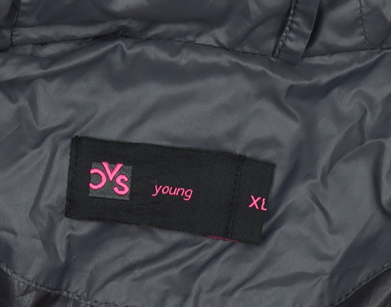 Girls UK Size XL OVS Grey Puffer Jacket