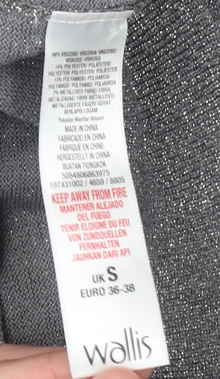 Womens UK Size S Wallis Grey Pullover Jumper