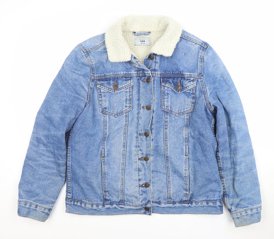 Womens UK Size 12 New Look Blue Basic Jacket