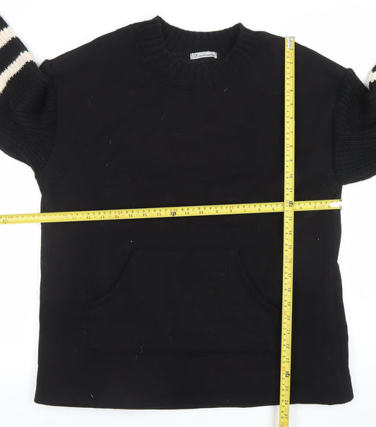 Womens UK Size L Sweetissima Black Pullover Sweatshirt