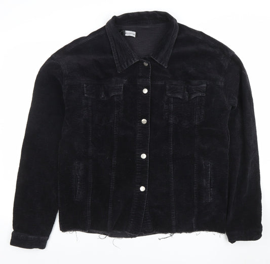 Womens UK Size 12 PRETTYLITTLETHING Black Basic Jacket