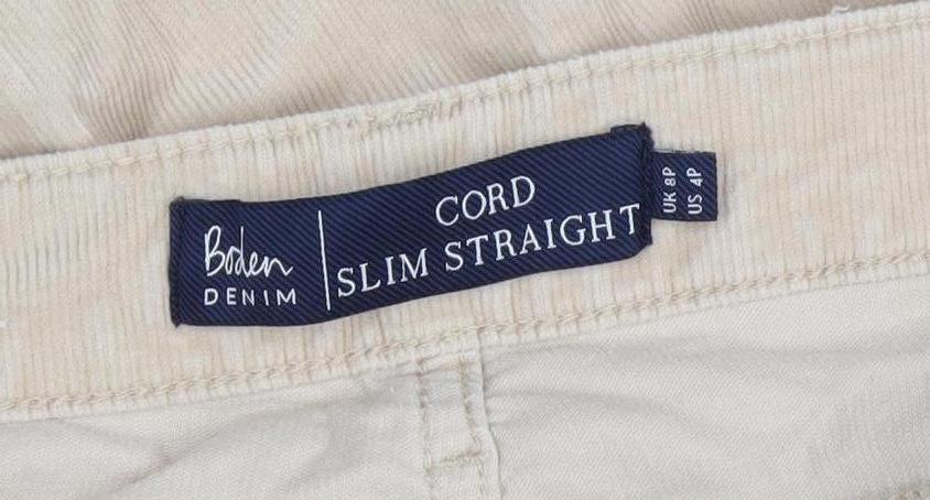 Womens UK Size 8 Boden Slim Fit Chino Beige Trousers