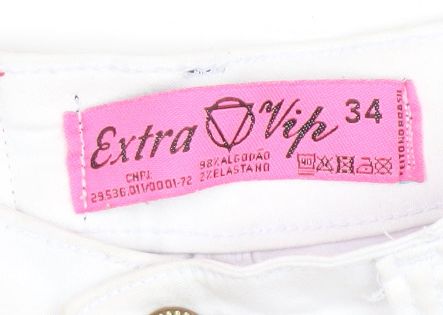 Womens UK Size 6 Extra Vip Slim Fit Skinny White Jeans
