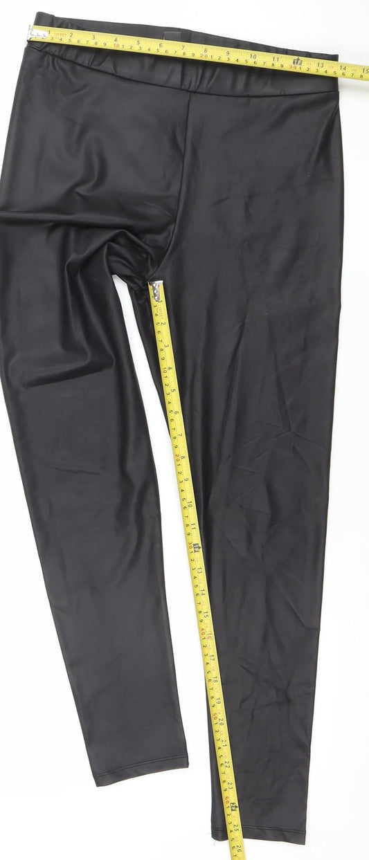 Womens UK Size 10-12 Primark Ankle Black Leggings