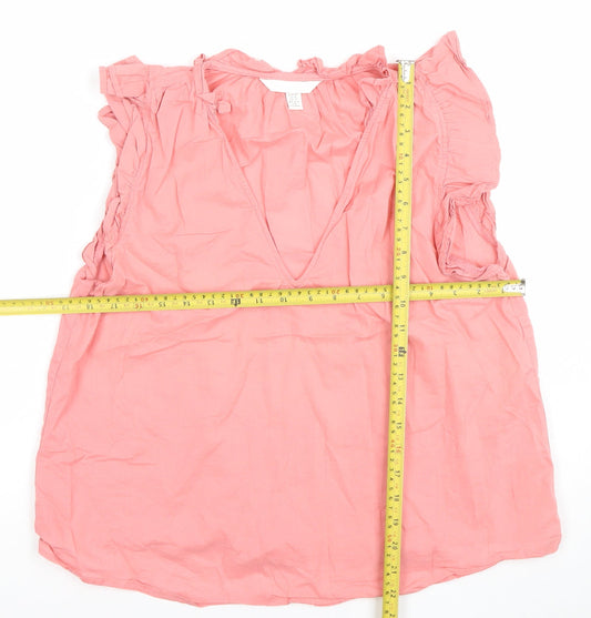 Womens UK Size 2XS H&M Pink Camisole Blouse