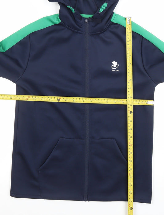 Boys UK Size 10-11 Years Dunnes Stores Blue Full Zip Hoodie