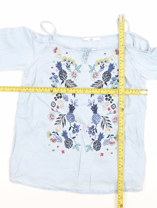 Girls UK Size 11-12 Years Marks and Spencer Blue Camisole Blouse
