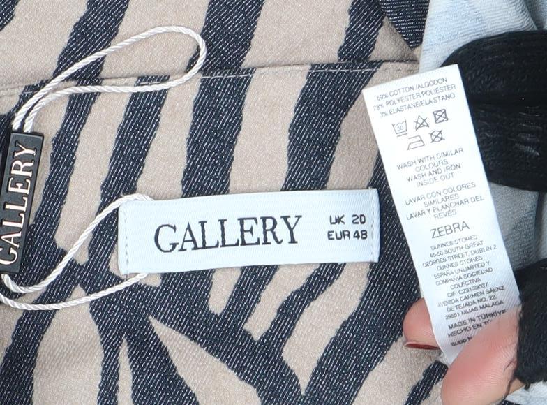 Womens UK Size 20 Gallery Beige Basic Jacket