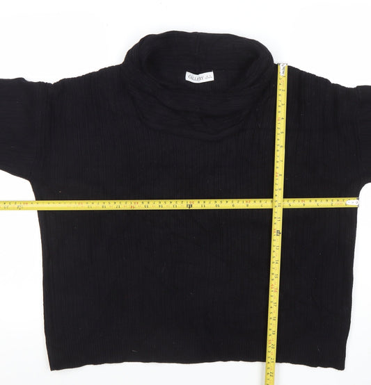 Womens UK Size M Gallery Black Pullover Jumper