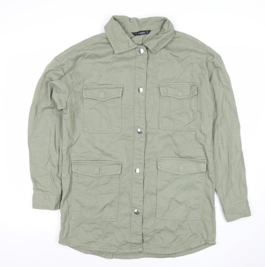Womens UK Size XS Dunnes Green Military Jacket