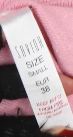 Womens UK Size 10 Savida Pink Pullover Jumper