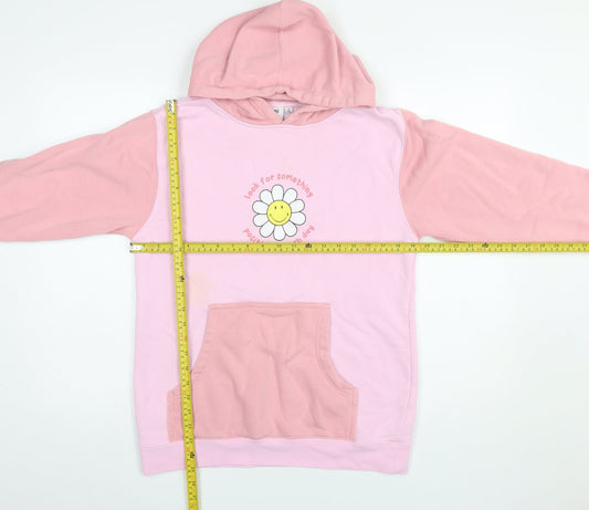 Womens UK Size S BSR by Samiir Iryan Pink Pullover Hoodie
