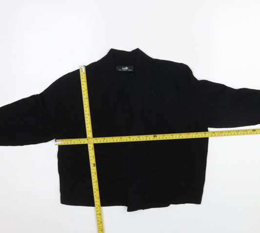 Womens UK Size M Wallis Black Cardigan Jumper