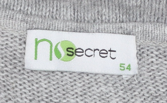 Womens UK Size 26 No Secret Grey Pullover Jumper