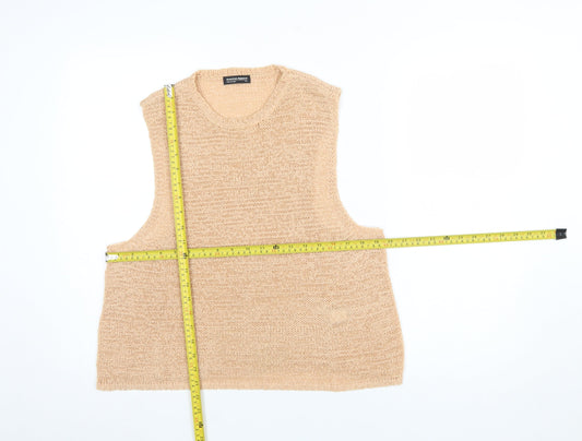 Womens UK Size M American Apparel Beige Vest Jumper