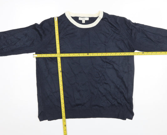 Womens UK Size 14 Marks and Spencer Blue Pullover Jumper