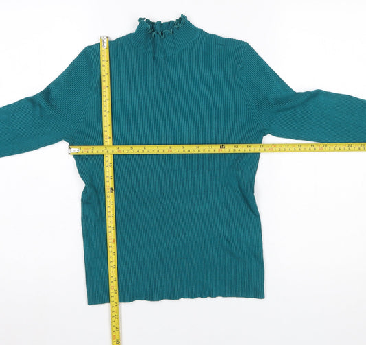 Womens UK Size 14 ET VOUS Green Pullover Jumper
