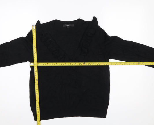 Womens UK Size 8 NEXT Black Pullover Jumper