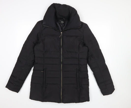Womens UK Size M Oasis Black Puffer Jacket