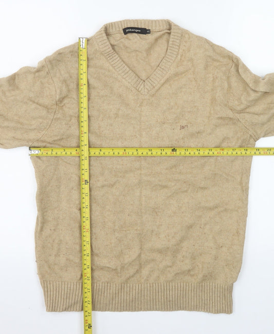 Mens UK Size M Jambangee Beige Pullover Jumper
