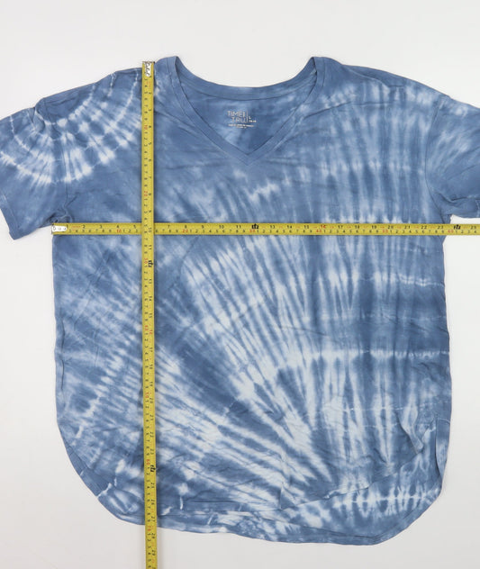 Unisex Adults UK Size L Time and Tru Blue T-Shirt