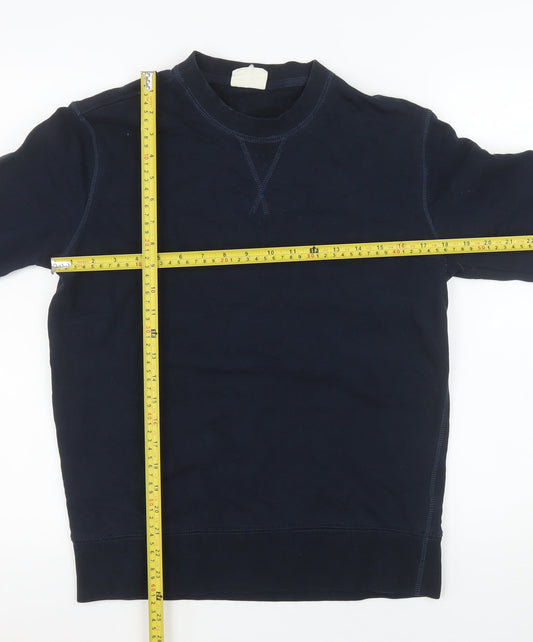 Mens UK Size M Marks and Spencer Blue Pullover Sweatshirt