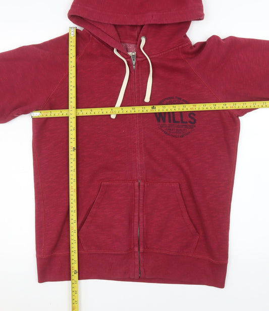 Womens UK Size 14 Jack Wills Red Basic Jacket