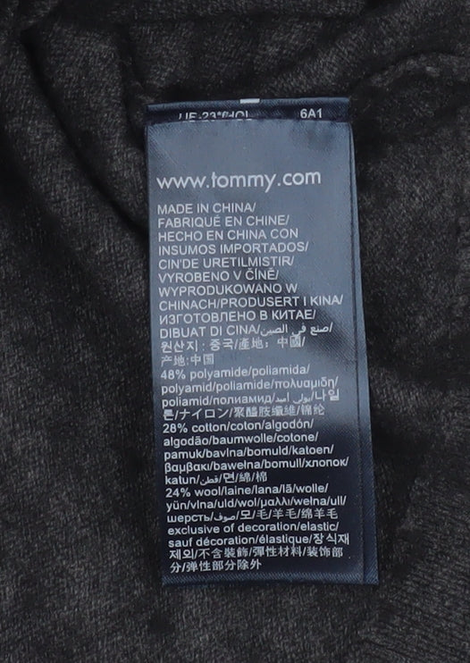 Mens UK Size M Tommy Hilfiger Grey Pullover Sweatshirt