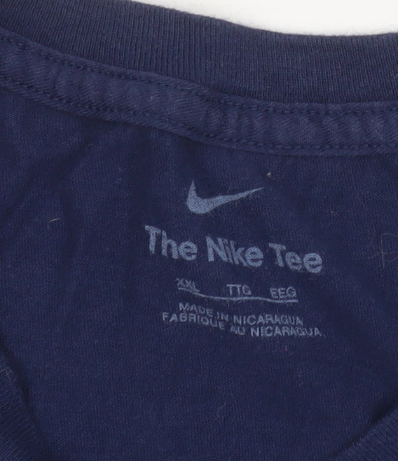 Mens UK Size 2XL Nike Blue T-Shirt