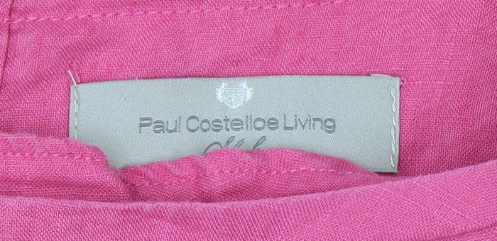 Womens UK Size L Paul Costelloe Living Pink Basic Blouse